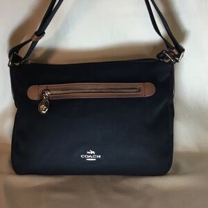 Coach Black and Tan Crossbody Bag